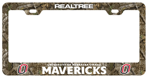 Nebraska at Omaha Officially Licensed Realtree Camo License Plate Frame 