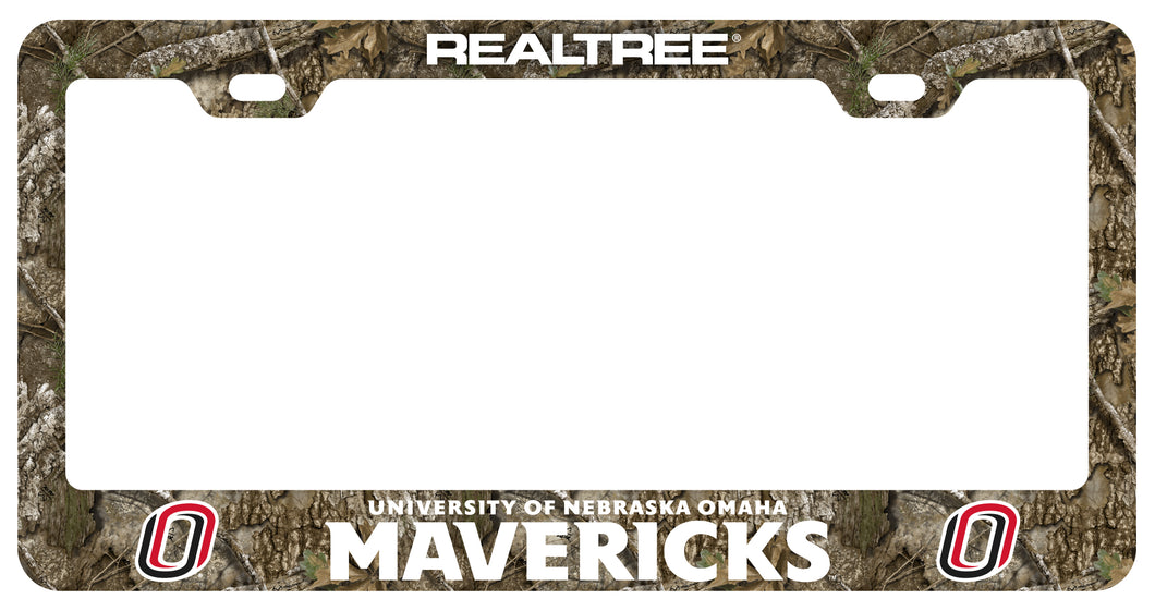 Nebraska at Omaha Officially Licensed Realtree Camo License Plate Frame 