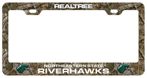Northeastern State University Riverhawks Officially Licensed Realtree Camo License Plate Frame 