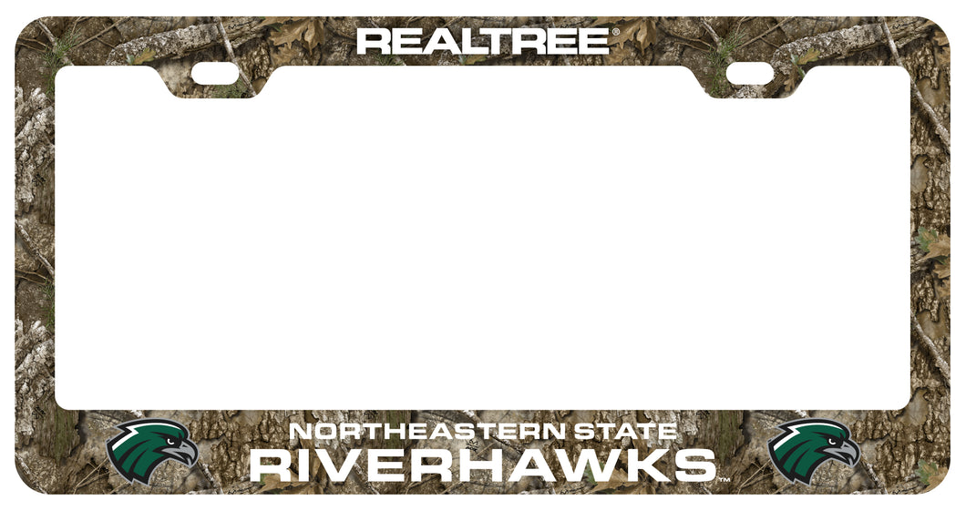 Northeastern State University Riverhawks Officially Licensed Realtree Camo License Plate Frame 