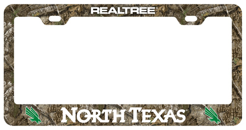 North Texas Officially Licensed Realtree Camo License Plate Frame 