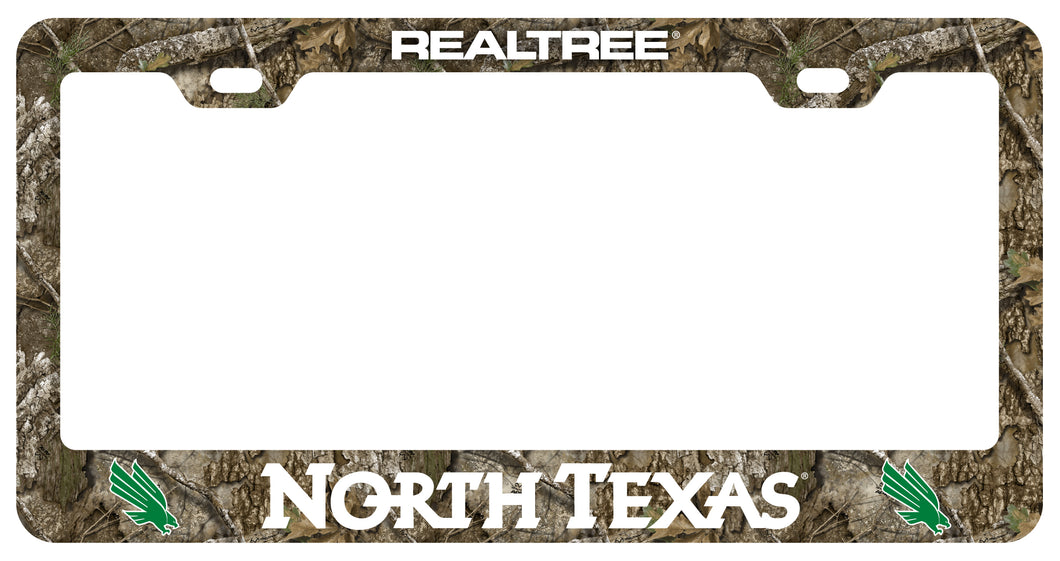 North Texas Officially Licensed Realtree Camo License Plate Frame 