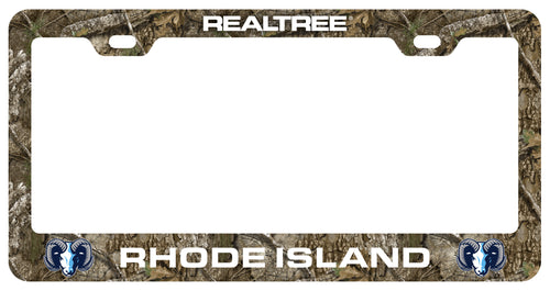Rhode Island University Officially Licensed Realtree Camo License Plate Frame 