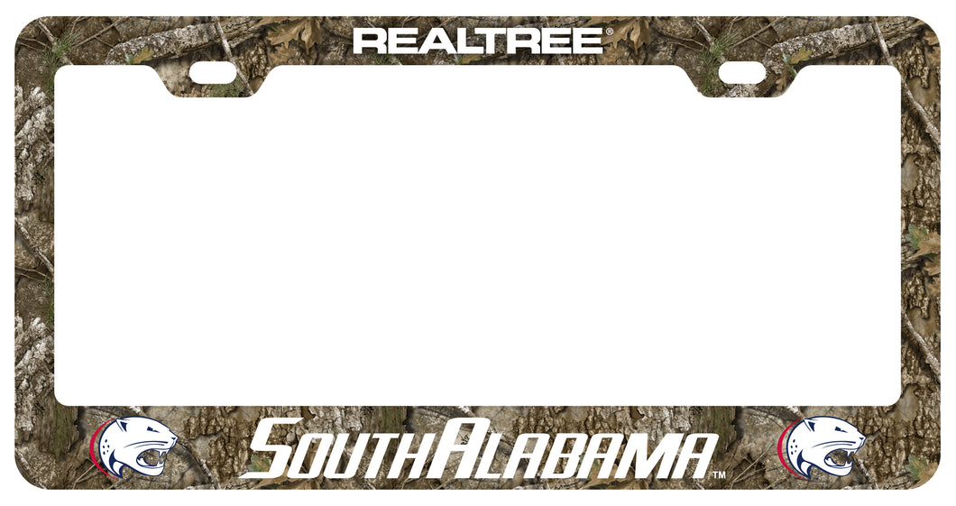 University of South Alabama Officially Licensed Realtree Camo License Plate Frame 
