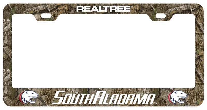 University of South Alabama Officially Licensed Realtree Camo License Plate Frame 
