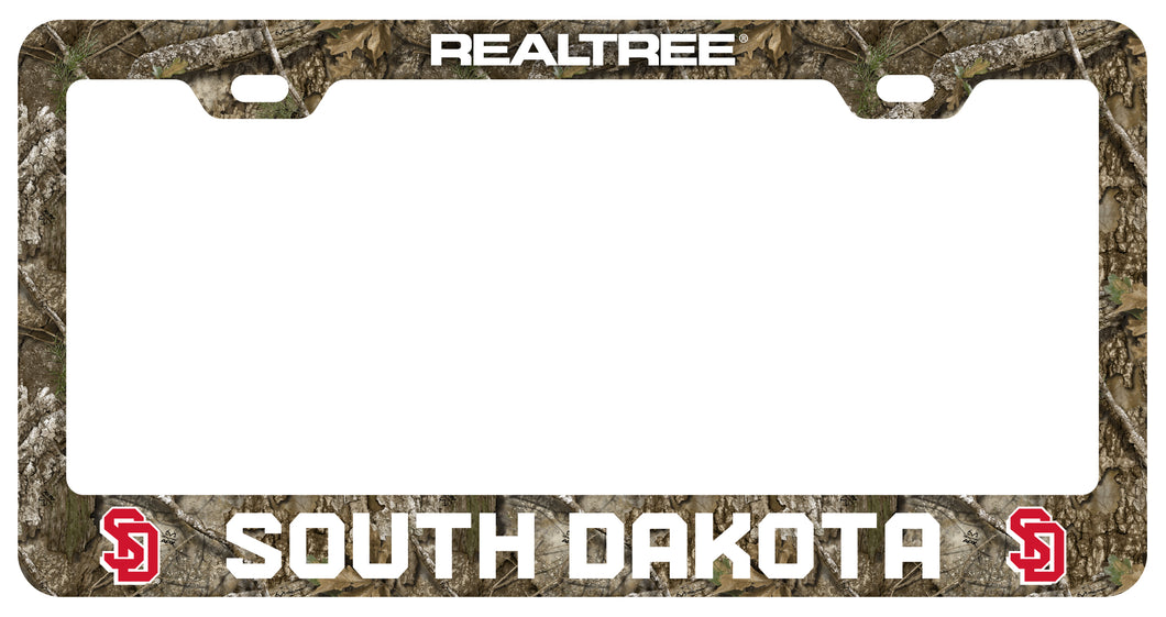 South Dakota Coyotes Officially Licensed Realtree Camo License Plate Frame 