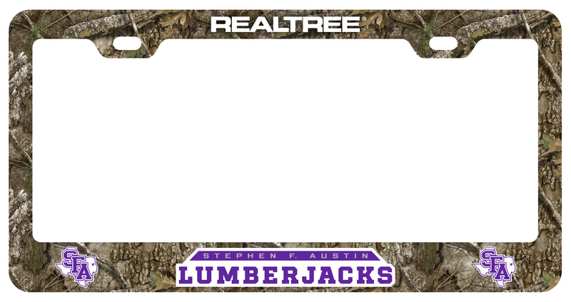 Stephen F. Austin State University Officially Licensed Realtree Camo License Plate Frame 