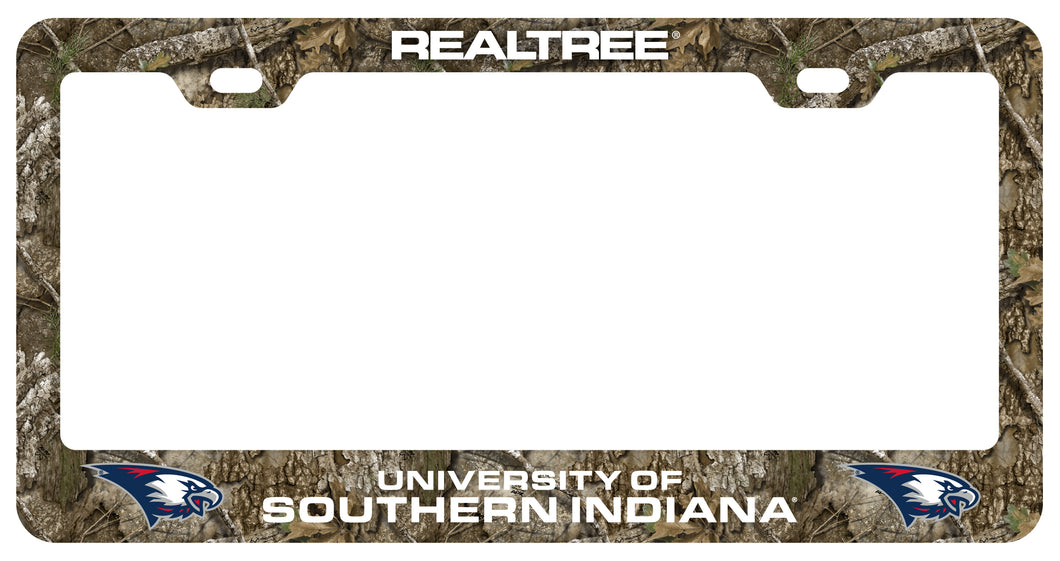 University of Southern Indiana Officially Licensed Realtree Camo License Plate Frame 