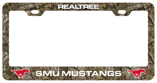 Southern Methodist University Officially Licensed Realtree Camo License Plate Frame 