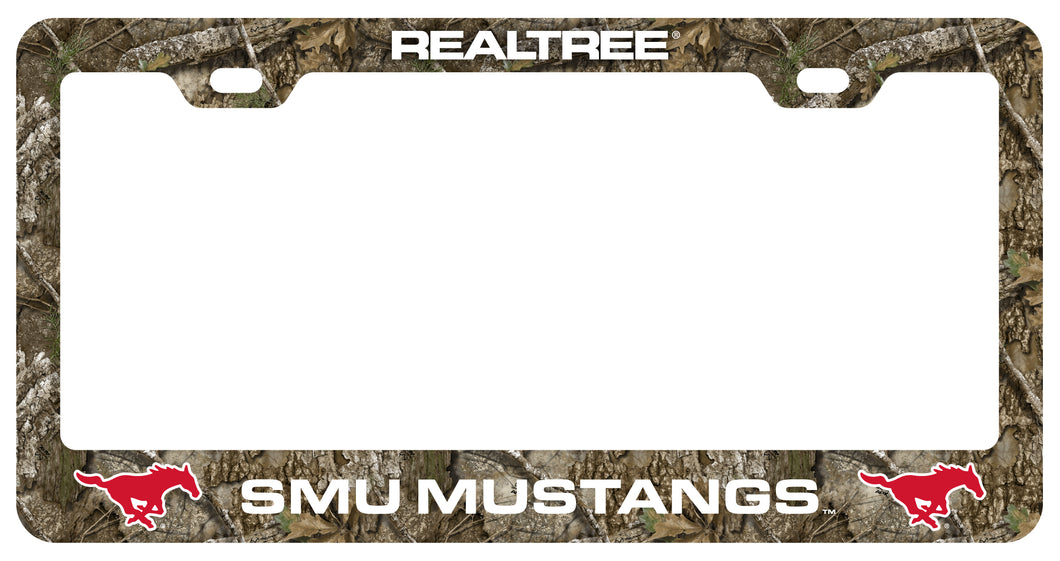 Southern Methodist University Officially Licensed Realtree Camo License Plate Frame 