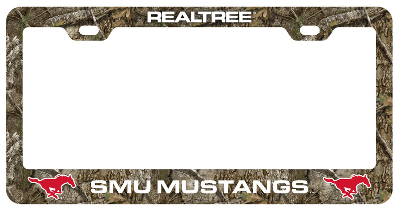 Southern Methodist University Officially Licensed Realtree Camo License Plate Frame 
