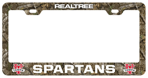 University of Tampa Spartans Officially Licensed Realtree Camo License Plate Frame 