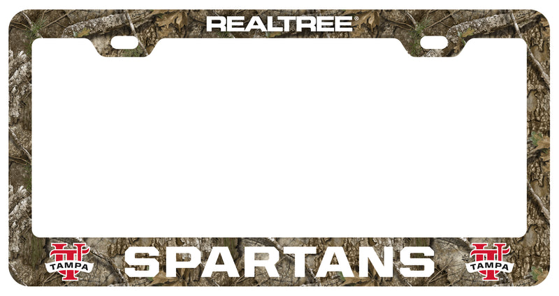 University of Tampa Spartans Officially Licensed Realtree Camo License Plate Frame 