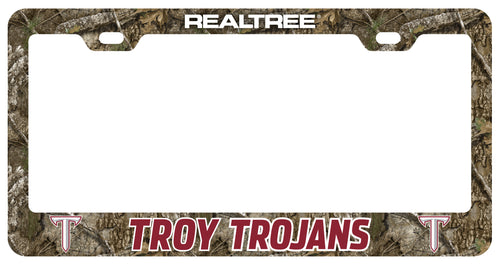 Troy University Officially Licensed Realtree Camo License Plate Frame 
