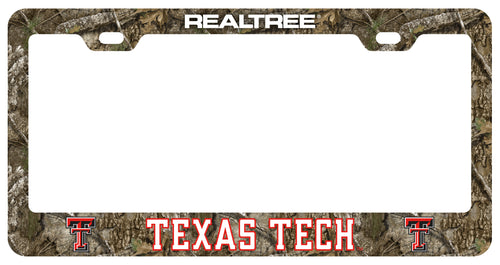 Texas Tech Red Raiders Officially Licensed Realtree Camo License Plate Frame 