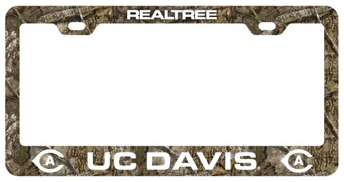 UC Davis Aggies Officially Licensed Realtree Camo License Plate Frame 