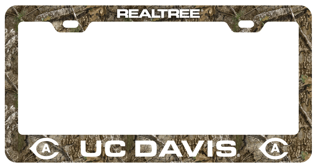 UC Davis Aggies Officially Licensed Realtree Camo License Plate Frame 