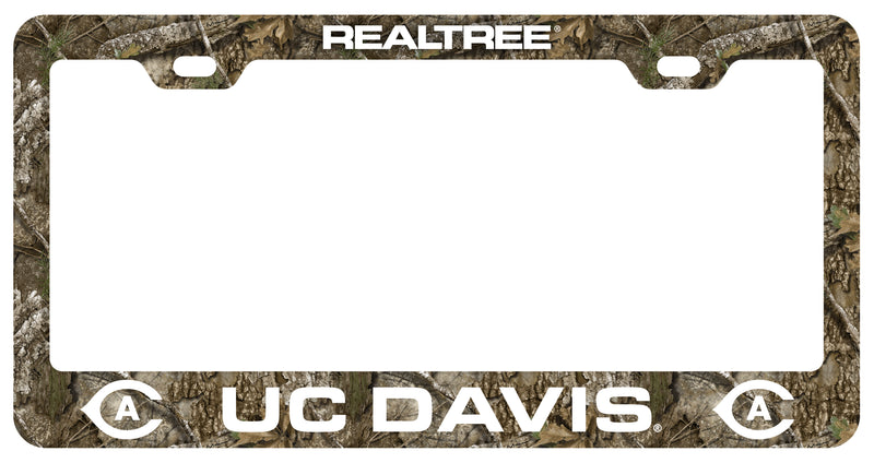 UC Davis Aggies Officially Licensed Realtree Camo License Plate Frame 