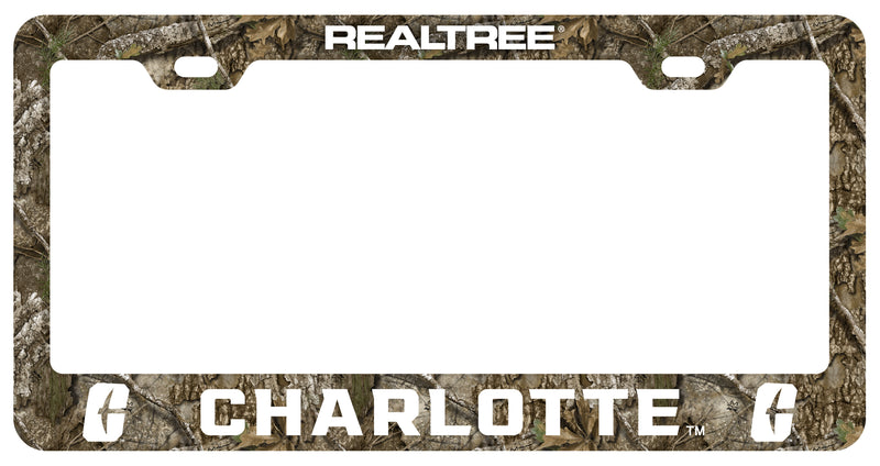 North Carolina Charlotte Forty-Niners Officially Licensed Realtree Camo License Plate Frame 