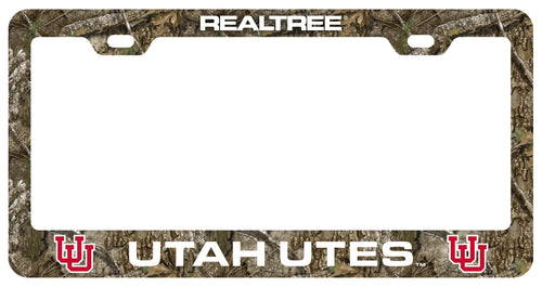 Utah Utes Officially Licensed Realtree Camo License Plate Frame 