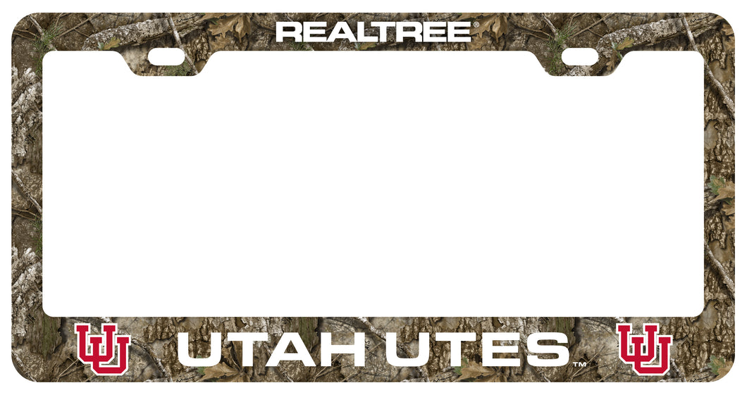 Utah Utes Officially Licensed Realtree Camo License Plate Frame 