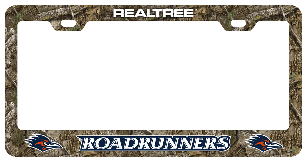 UTSA Roadrunners Officially Licensed Realtree Camo License Plate Frame 