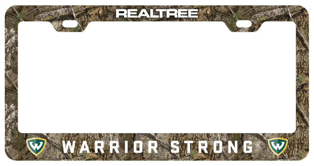 Wayne State Officially Licensed Realtree Camo License Plate Frame 
