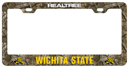 Wichita State Shockers Officially Licensed Realtree Camo License Plate Frame 