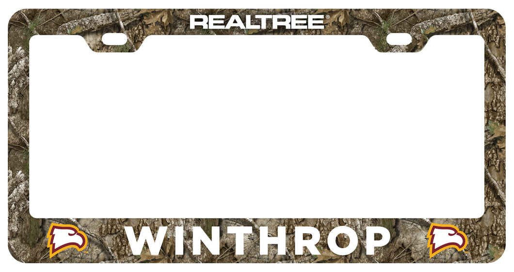 Winthrop University Officially Licensed Realtree Camo License Plate Frame 