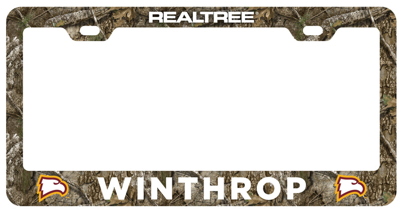 Winthrop University Officially Licensed Realtree Camo License Plate Frame 