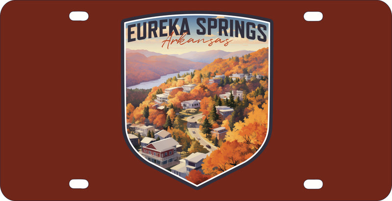 Eureka Springs Arkansas Little Switzerland of the Ozarks Design Souvenir Mini Metal License Plate 4.75 x 2.25 inch 