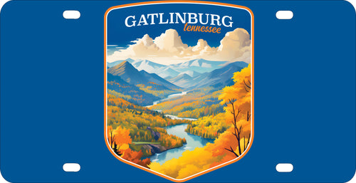 Gatlinburg Tennessee Design D Souvenir Mini Metal License Plate 4.75 x 2.25 inch 