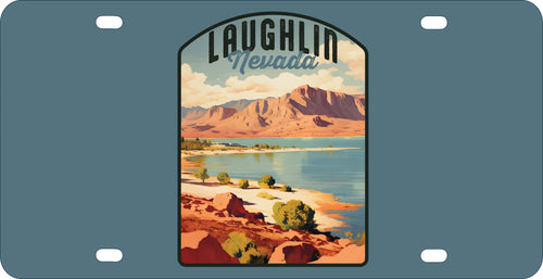 Laughlin Nevada Design B Souvenir Mini Metal License Plate 4.75 x 2.25 inch