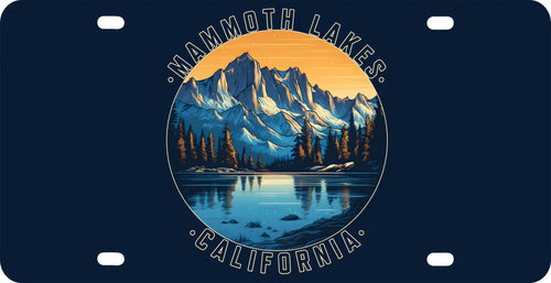 Mammoth Lakes California Design B Souvenir Mini Metal License Plate 4.75 x 2.25 inch 