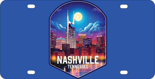 Nashville Tennessee Design D Souvenir Mini Metal License Plate 4.75 x 2.25 inch 