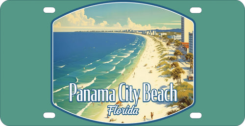 Panama City Beach Florida Design A Souvenir Mini Metal License Plate 4.75 x 2.25 inch 