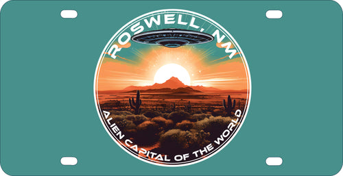 Roswell New Mexico Design A Souvenir Mini Metal License Plate 4.75 x 2.25 inch 