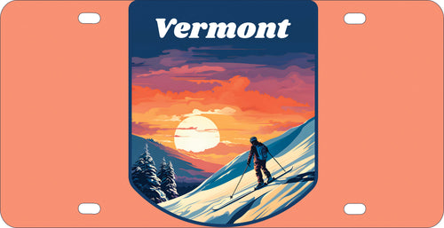 Vermont Design B Souvenir Mini Metal License Plate 4.75 x 2.25 inch 