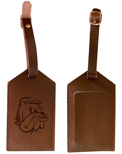 Minnesota Duluth Bulldogs Leather Luggage Tag Engraved Officially Licensed Collegiate Product