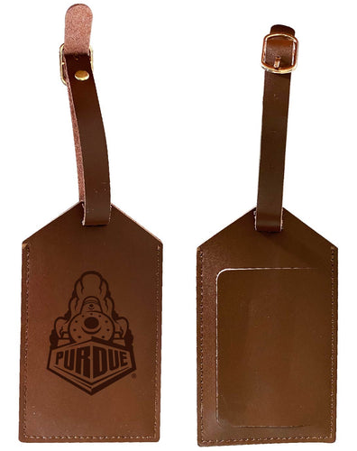 Purdue Boilermakers Leather Luggage Tag Engraved Officially Licensed Collegiate Product