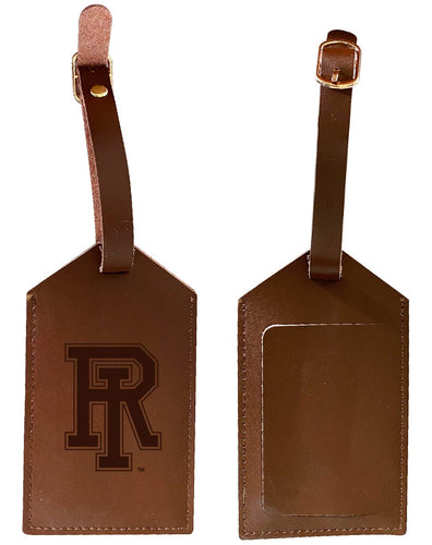 Rhode Island University Leather Luggage Tag Engraved Officially Licensed Collegiate Product