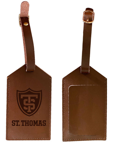 University of St. Thomas Leather Luggage Tag Engraved Officially Licensed Collegiate Product