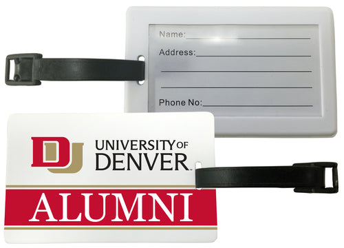 University of Denver Pioneers Luggage Tag Alumni Design Officially Licensed Single