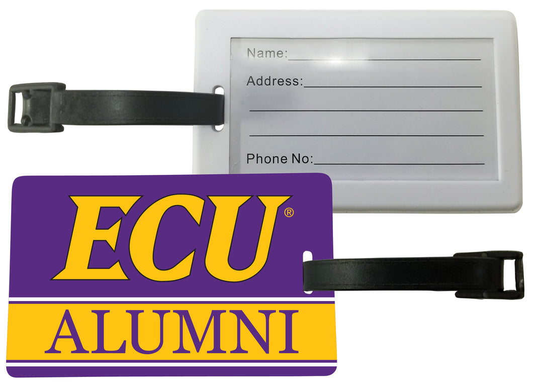 East Carolina Pirates Luggage Tag Alumni Design Officially Licensed 2-Pack
