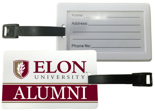 Elon University Luggage Tag Alumni Design Officially Licensed Single