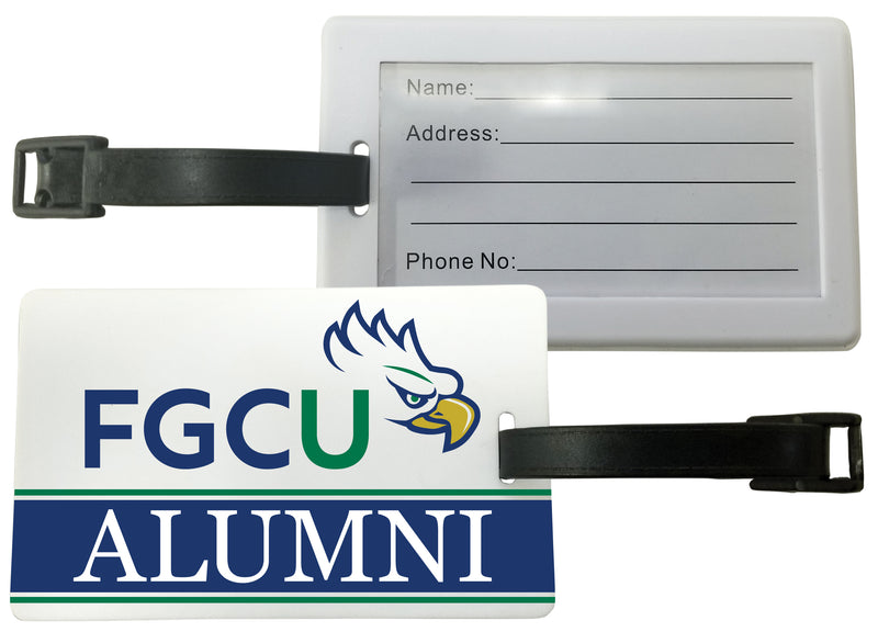 Florida Gulf Coast Eagles Luggage Tag Alumni Design Officially Licensed Single