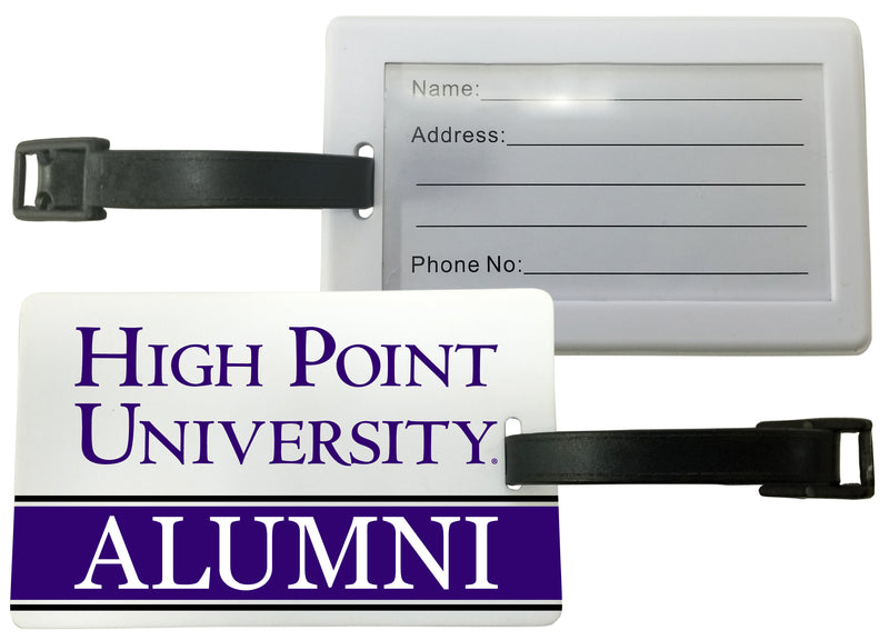 High Point University Luggage Tag Alumni Design Officially Licensed 2-Pack