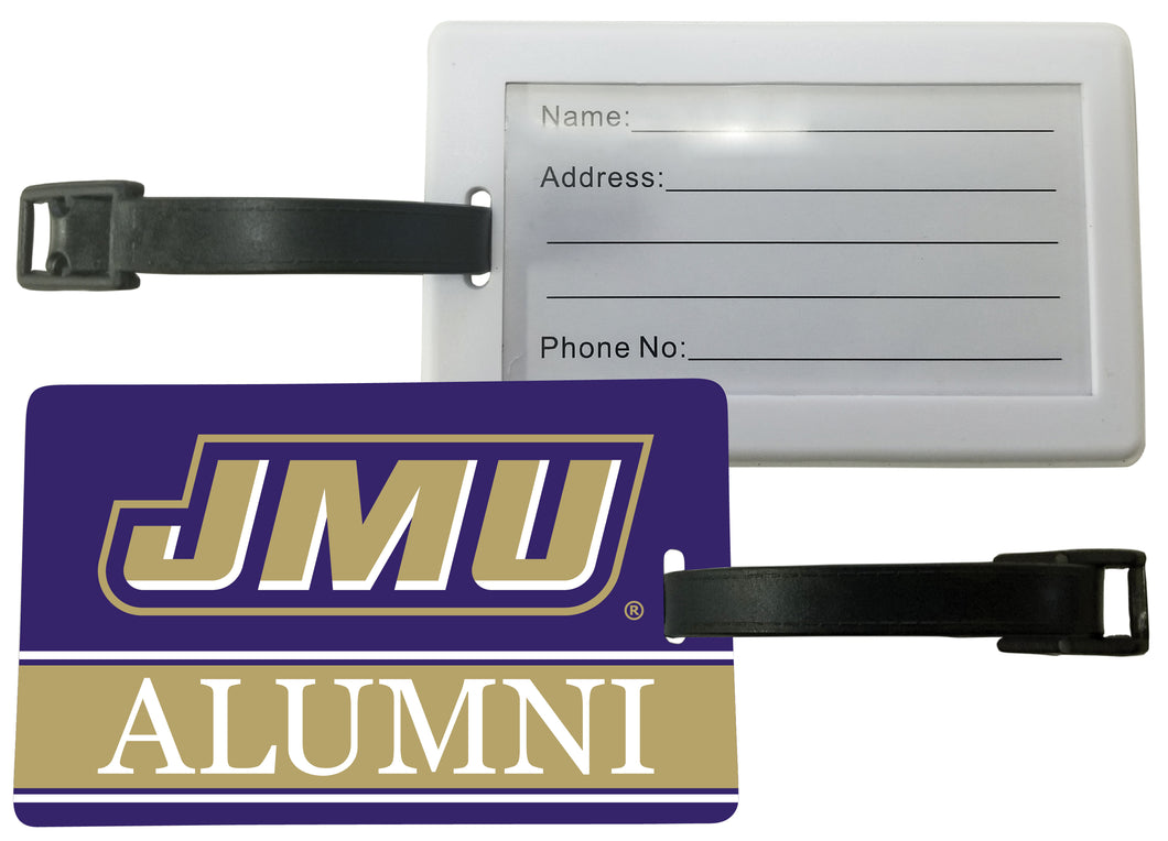 James Madison Dukes Luggage Tag Alumni Design Officially Licensed Single