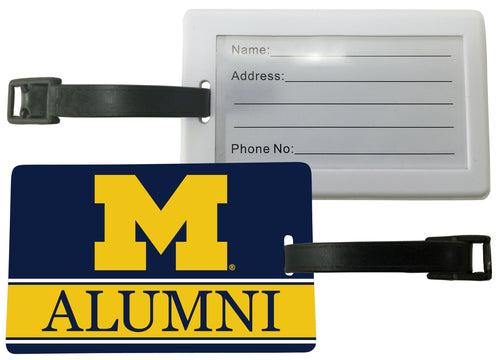 Michigan Wolverines Luggage Tag Alumni Design Officially Licensed Single