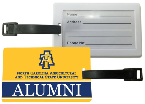 North Carolina A&T State Aggies Luggage Tag Alumni Design Officially Licensed Single
